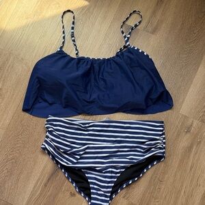 High waisted tummy control bikini